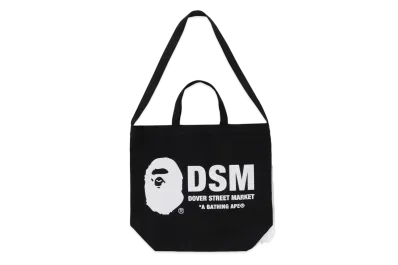 A BATHING APE x Dover Street Market Tote Bag "Black"