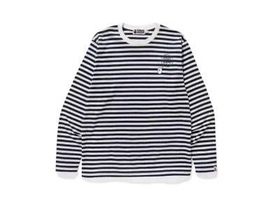 A BATHING APE x Dover Street Market Hoop L/S Tee "Navy"