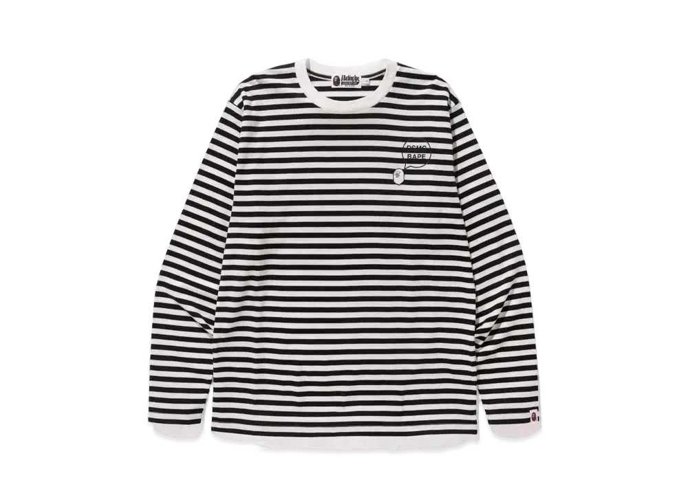 A BATHING APE x Dover Street Market Hoop L/S Tee "Black"