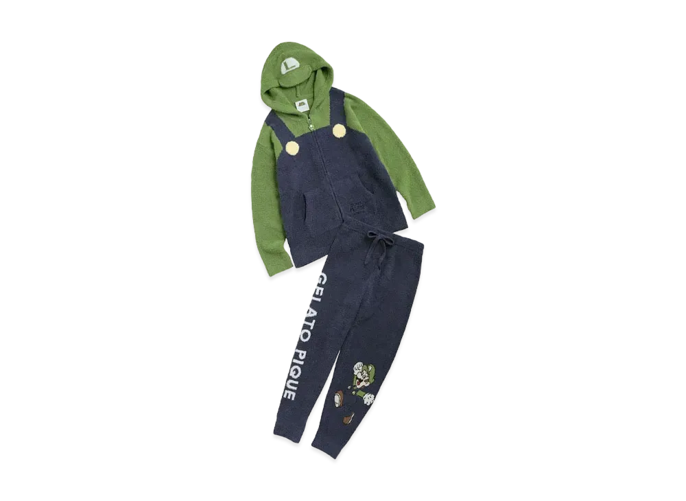 GELATO PIQUE x SUPER MARIO Ladies Luigi Parka & Long Pants "Green"