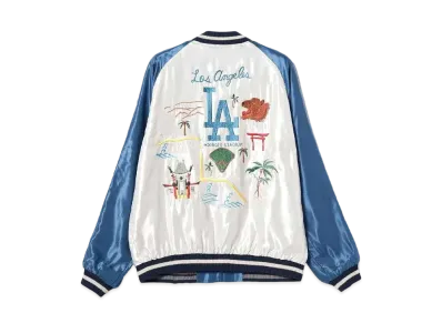 BEAMS x TAILOR TOYO Original MLB Collection Jumper Los Angeles Dodgers "Light Blue"