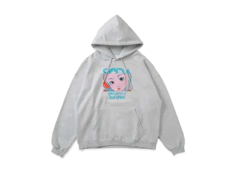 MFC STORE x over print x DJ SODA Ver. Cotoh Hoodie "Ash"