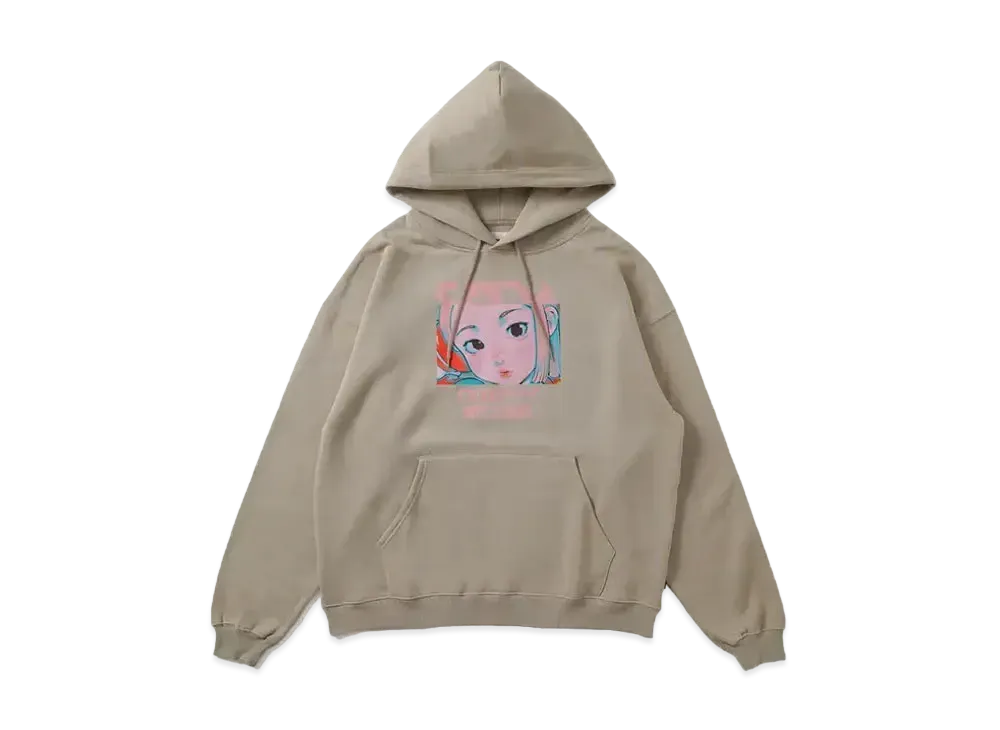MFC STORE x over print x DJ SODA Ver. Cotoh Hoodie "Beige"
