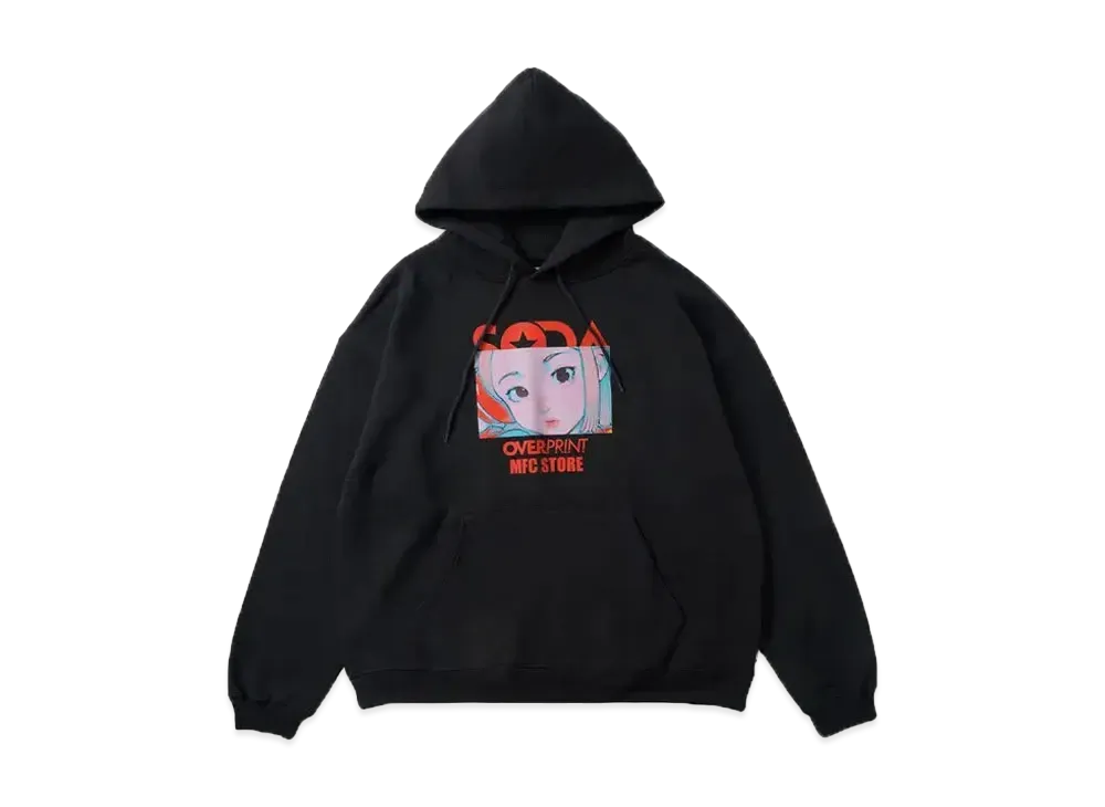 MFC STORE x over print x DJ SODA Ver. Cotoh Hoodie "Black"