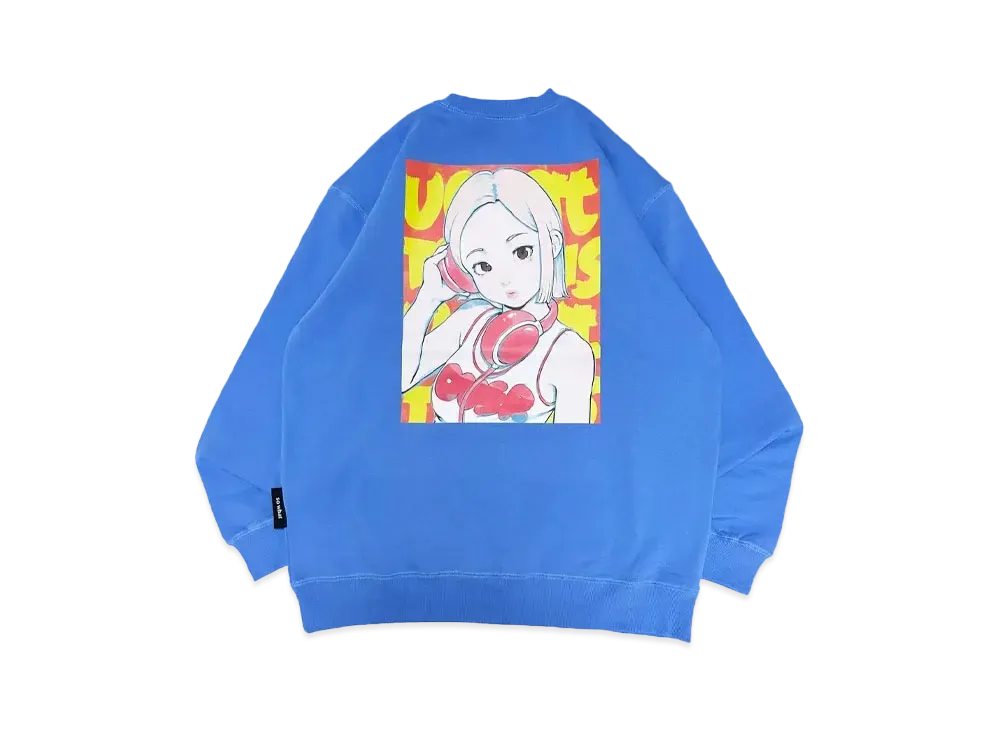 MFC STORE x over print x DJ SODA Ver. Cotoh Crewneck "Blue/Orange"