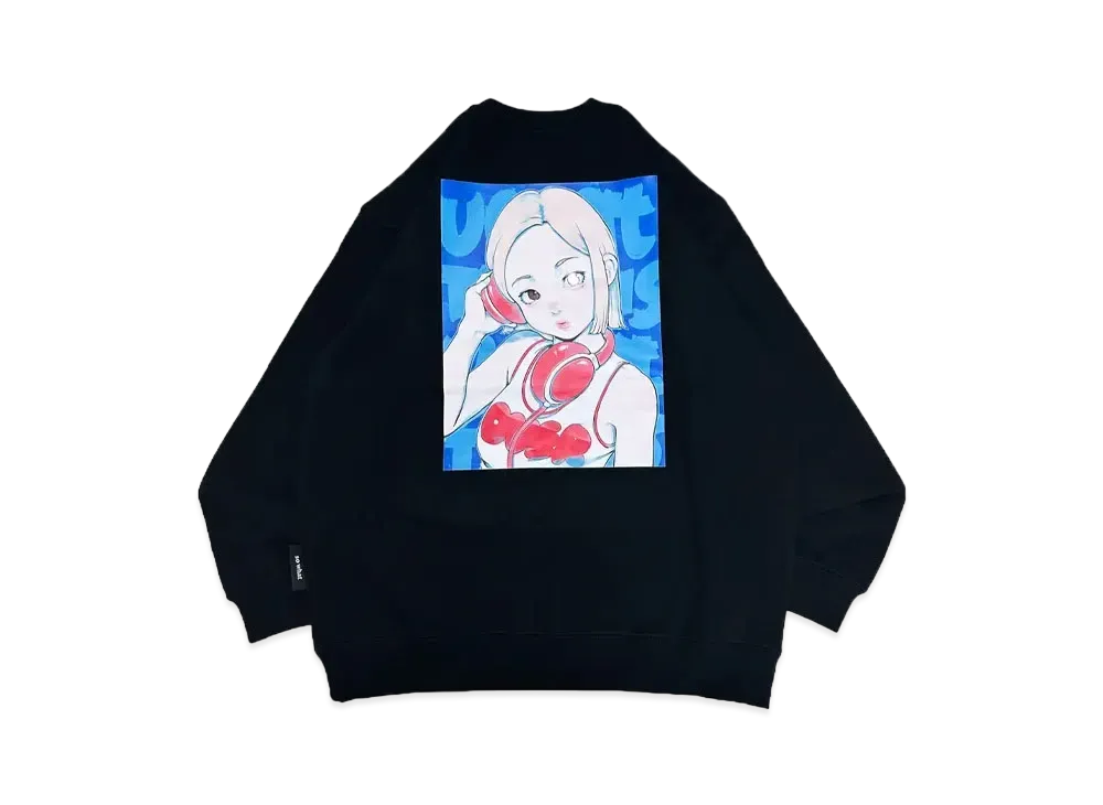 MFC STORE x over print x DJ SODA Ver. Cotoh Crewneck "Black/Blue"