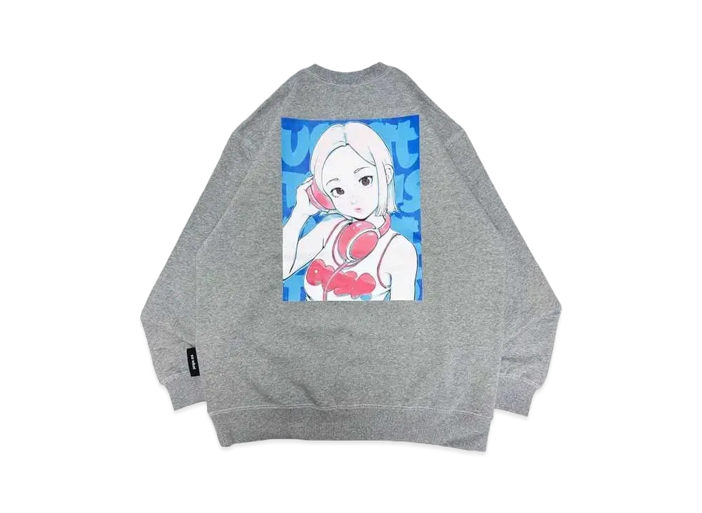 MFC STORE x over print x DJ SODA Ver. Cotoh Crewneck "Glay/Blue"