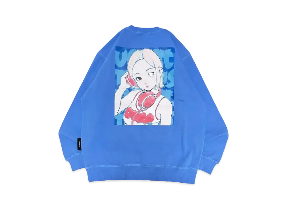 MFC STORE x over print x DJ SODA Ver. Cotoh Crewneck "Blue/Blue"