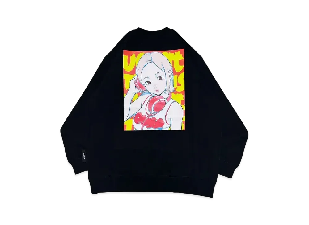 MFC STORE x over print x DJ SODA Ver. Cotoh Crewneck "Black/Orange"