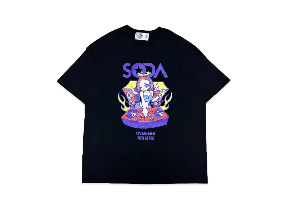 MFC STORE x over print x DJ SODA Ver. 3Saki S/S Tee "Black/Purple"