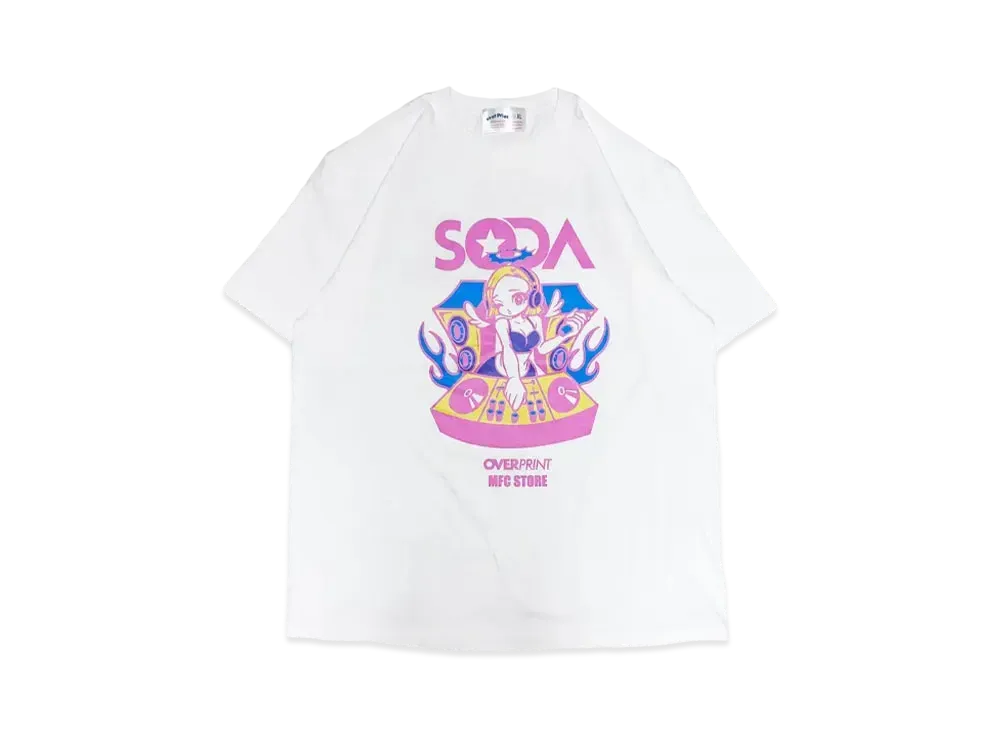 MFC STORE x over print x DJ SODA Ver. 3Saki S/S Tee "White/Pink"