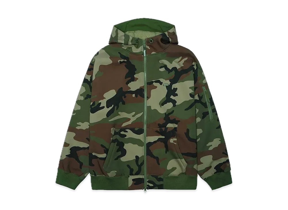 Supreme Windstopper Zip Up Hooded Sweatshirt "Woodland Camo"