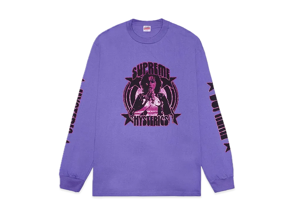 シュプリーム x ヒステリックグラマー エルエス Tシャツ "パープル