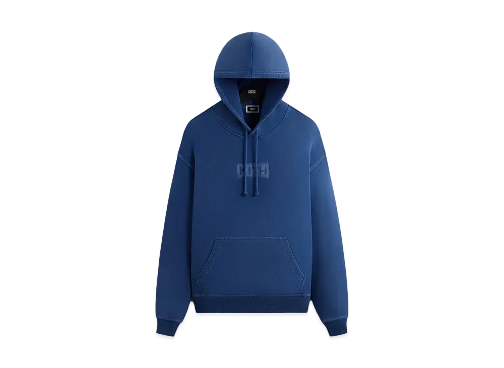 Kith Stitch Classic Logo Nelson Hoodie "Cyanotype"