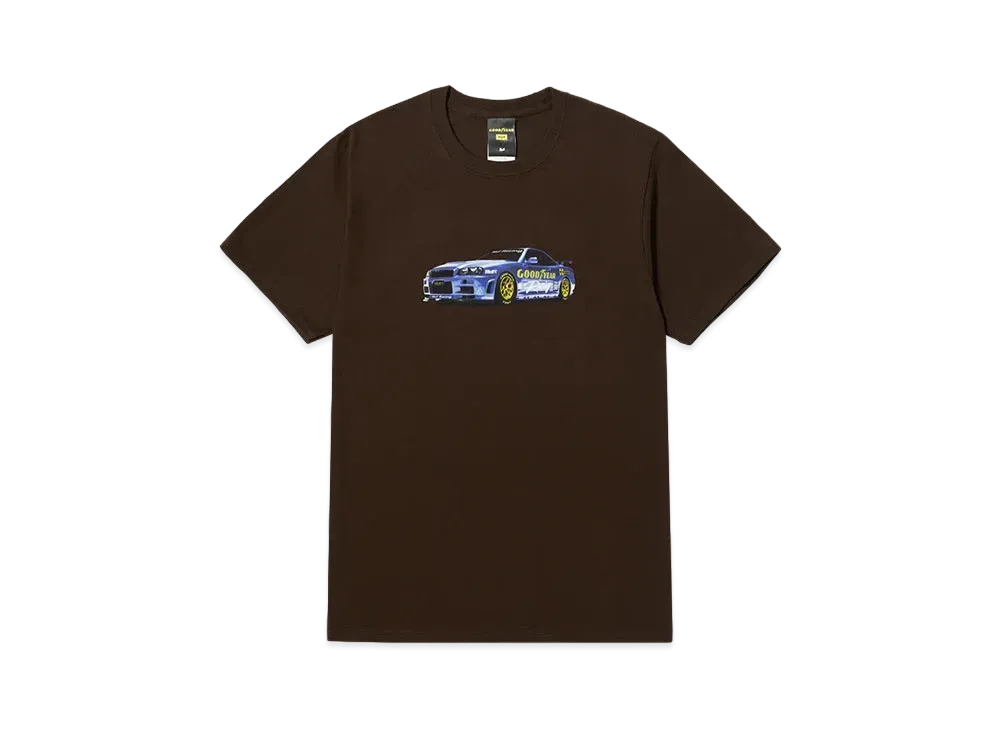 HUF Goodyear Sponsored Tee "Chocolate"