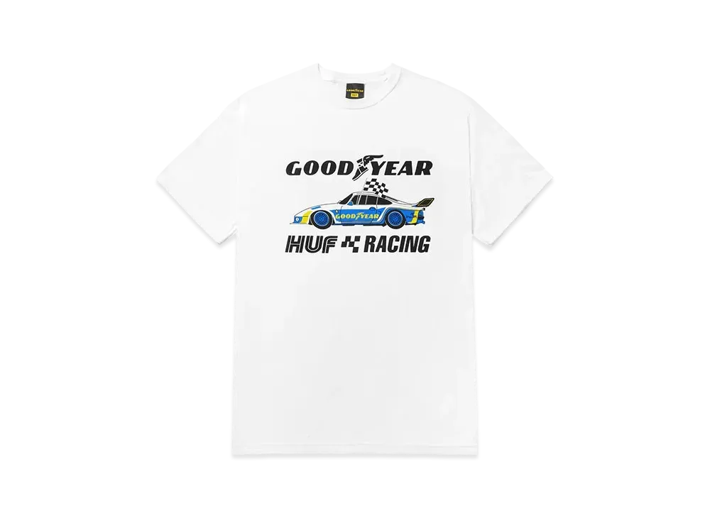 HUF Goodyear Checkered Flag Tee "White"