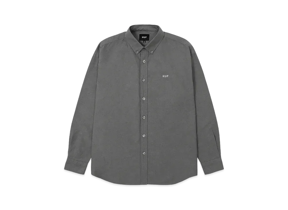 HUF OG Logo LS Shirt "Charcoal Grey"