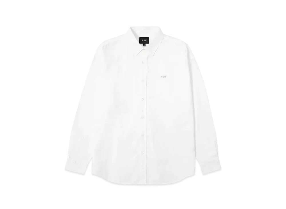 HUF OG Logo LS Shirt "White"