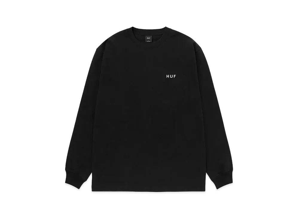 HUF OG Logo LS Tee "Black"