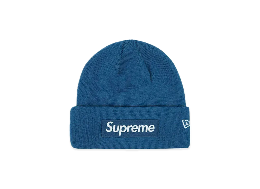 Supreme New Era Box Logo Beanie "Blue" (23FW)