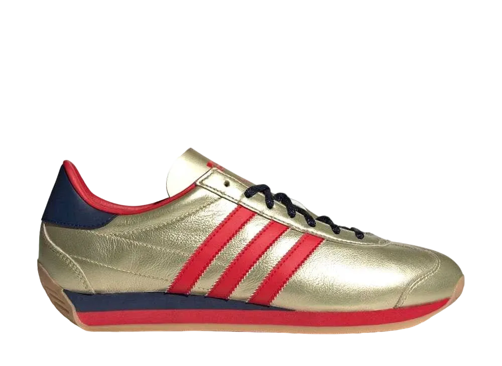 adidas Country OG "Gold Metallic/Better Scarlet"