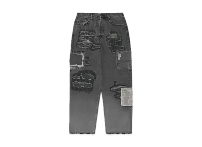 Supreme / Blackmeans Mended Loose Fit Jean "Washed Black"