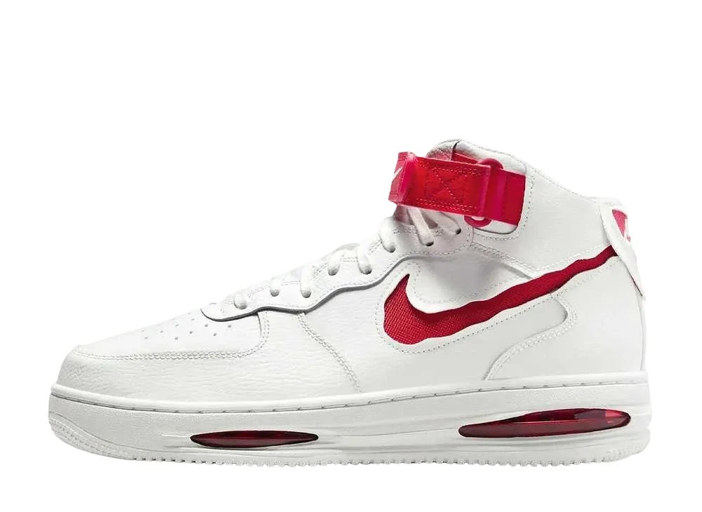 Nike Air Force 1 Mid Evo "Summit White/University Red"