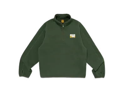 HUMAN MADE Fleece Sweat Half Zip Pullover "Green"