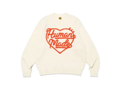 HUMAN MADE Low Gauge Knit Sweater "White"