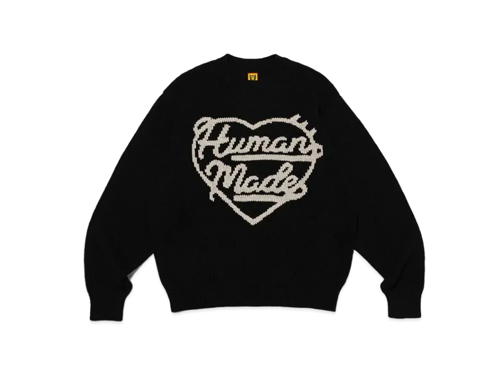 HUMAN MADE Low Gauge Knit Sweater "Black"