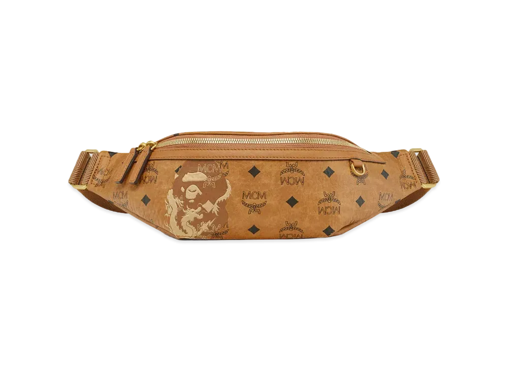 A BATHING APE x MCM Lunar New Year Belt Bag "Beige"