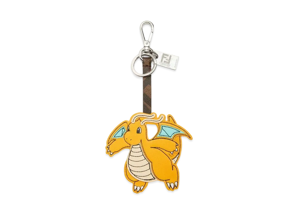 Pokemon x Fragment x FENDI Dragonite Key Holder Nappa Leather "Yellow"