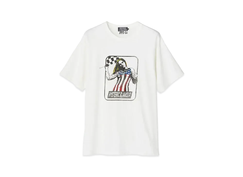 HYSTERIC GLAMOUR x TSUYOSHI NOGUCHI Checker Flag Tee "White"