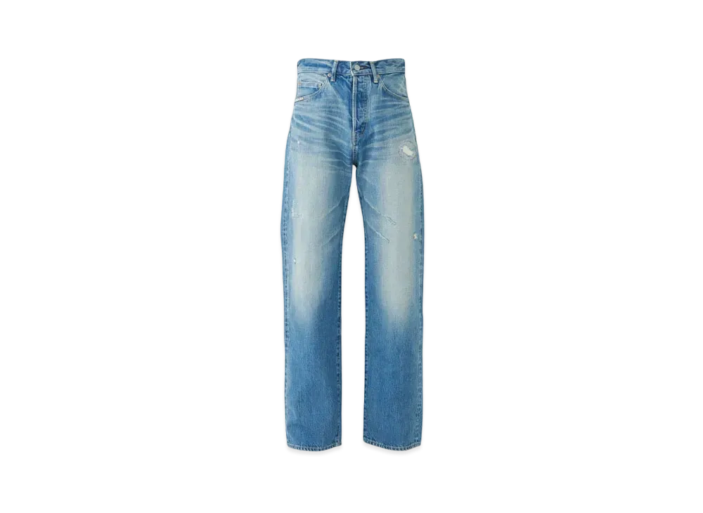HYSTERIC GLAMOUR x TSUYOSHI NOGUCHI RW Clash Processing 60's XX Denim Straight Pants "Light Indigo Blue"