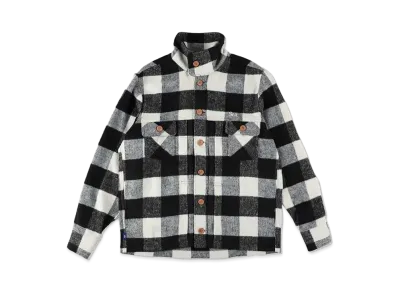 WIND AND SEA Jean Wool Plaid Jacket "Black"