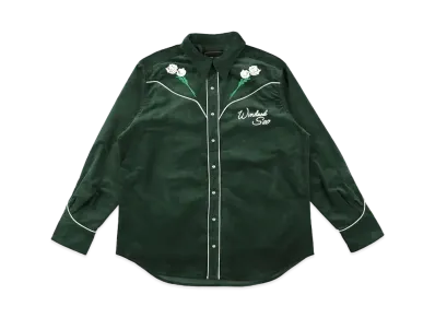 WIND AND SEA Corduroy Western Shirt "Green"
