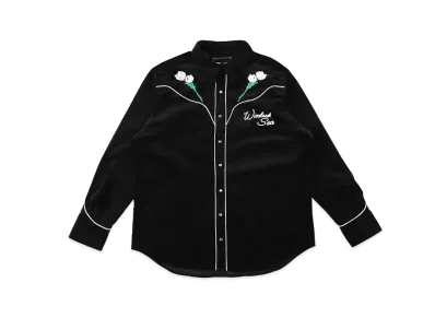 WIND AND SEA Corduroy Western Shirt "Black"