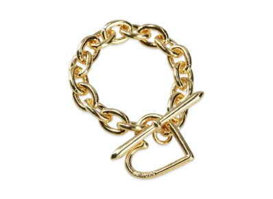 BASICKS Heart Bracelet (Medium Link) "GOLD"