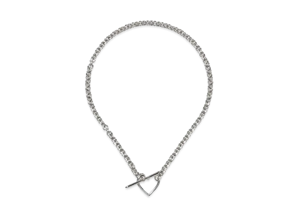 【新品・未使用】BASICKS ハートネックレス スモールリンク 〈シルバー〉 BASICKS - Heart Necklace (Small Link) / ハートネックレス
