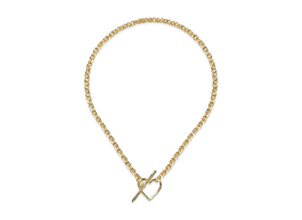 BASICKS Heart Necklace (Small Link) "GOLD"