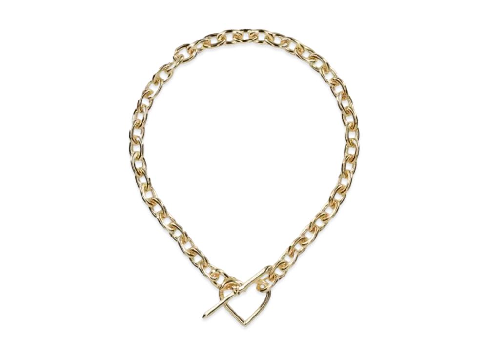 BASICKS Heart Necklace (Medium Link) "GOLD"