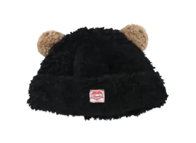 BASICKS Bear Beanie "BLACK x BROWN"