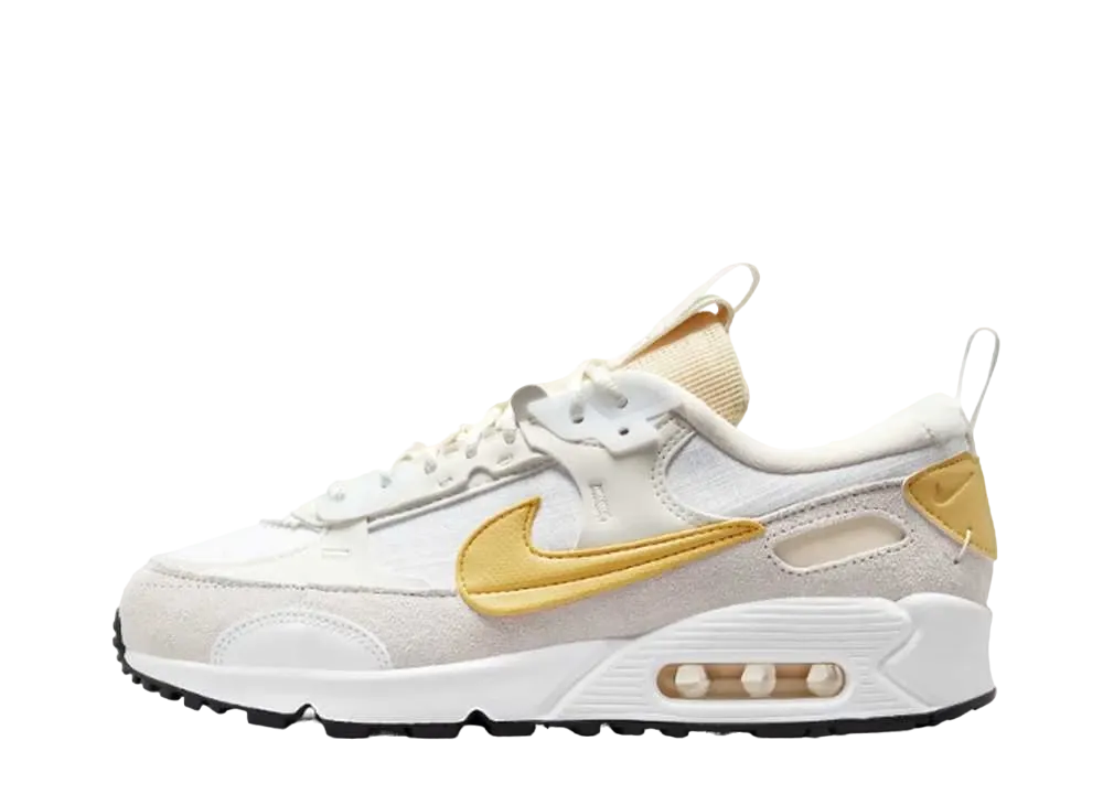 Nike Women's Air Max 90 Futura "White/Sail/Coconuts Milk/Saturn Gold"