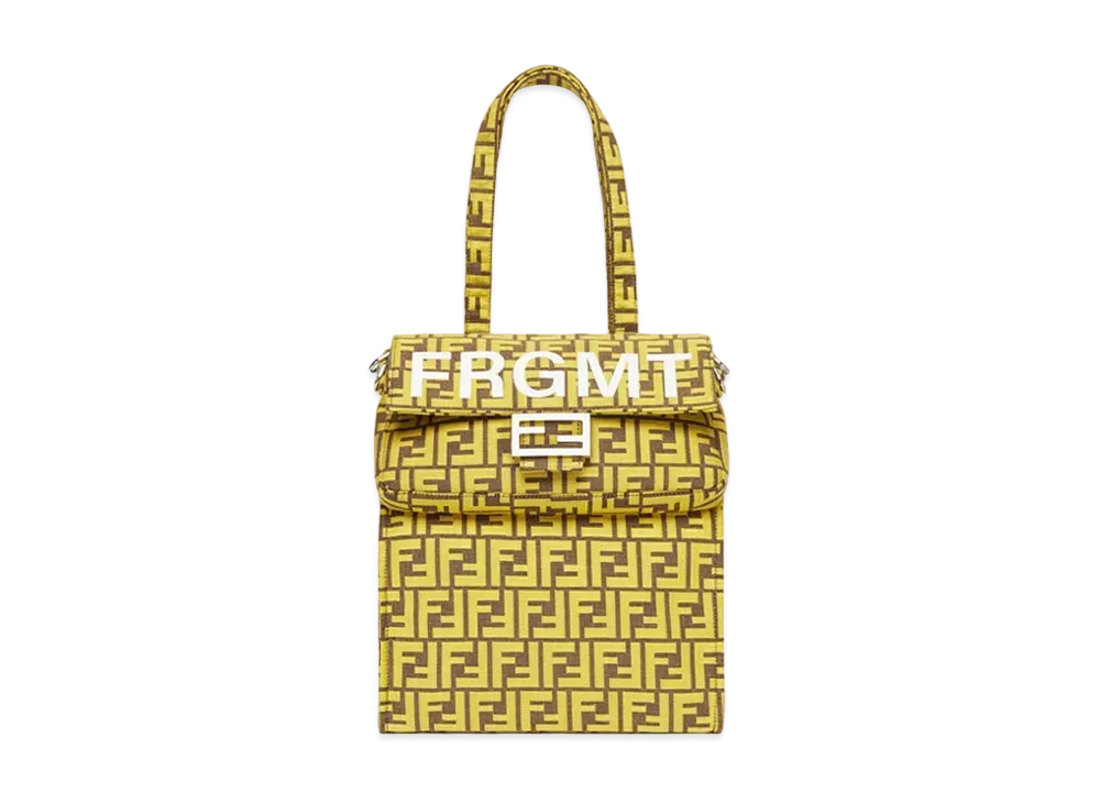 Fragment x FENDI Baguette Foldable FF Fabric Bag "Yellow"