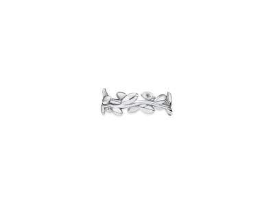 Tiffany & Co. Olive Leaf Band Ring Narrow "Silver"