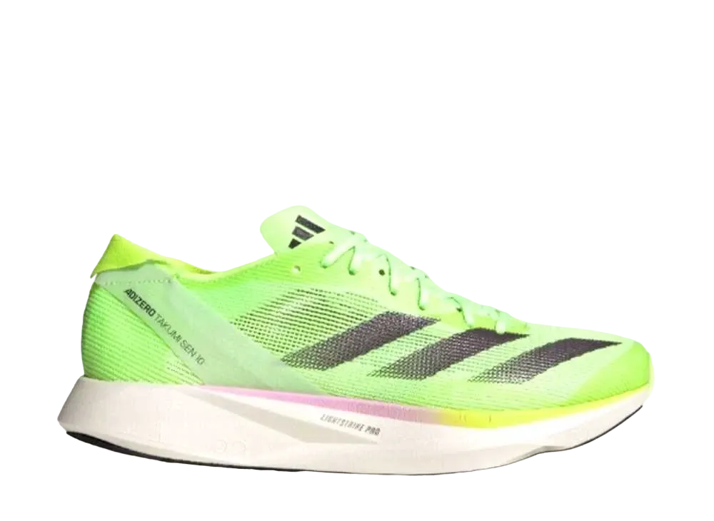 adidas Adizero Takumi Sen 10 M "Green Spark/Aurora Metallic/Lucid Lemon"