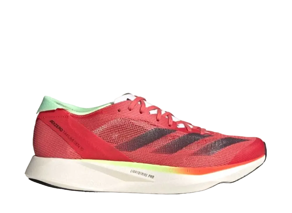 アディダス オリジナルス アディゼロ タクミ セン 10 M "プリラブドスカーレット/オーロラメタリック/ブライトレッド"