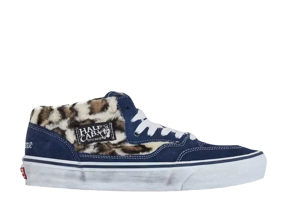 Supreme × Vans Leopard Half Cab "Navy"
