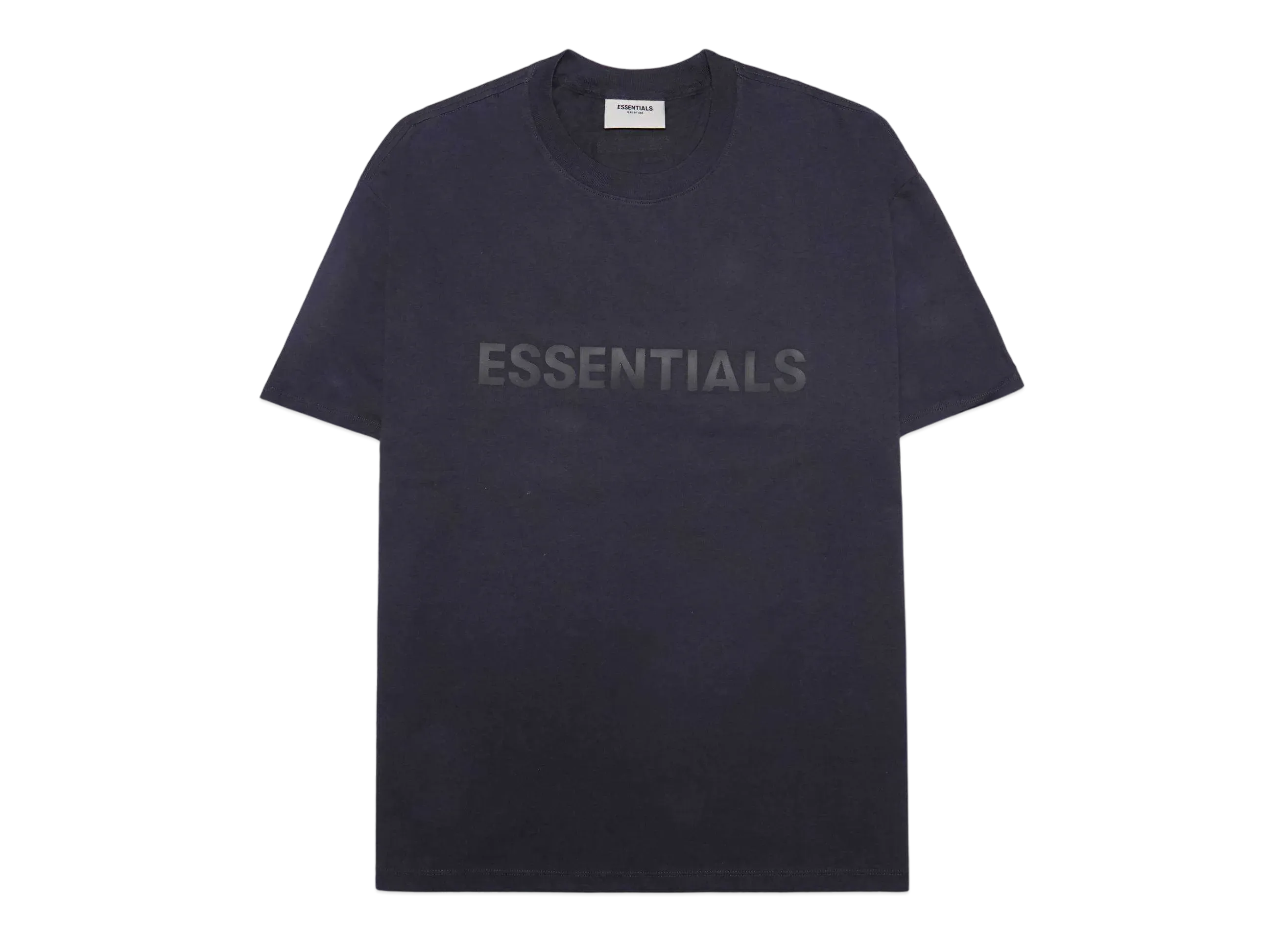 FEAR OF GOD ESSENTIALS / SSENSE Boxy T-Shirt Applique Logo "Dark Navy"