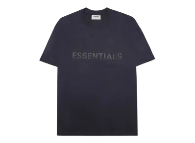FEAR OF GOD ESSENTIALS / SSENSE Boxy T-Shirt Applique Logo "Dark Navy"